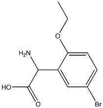 AMINO-(5-BROMO-2-ETHOXY-PHENYL)-ACETIC ACID Struktur