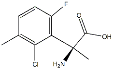 (2S)-2-AMINO-2-(2-CHLORO-6-FLUORO-3-METHYLPHENYL)PROPANOIC ACID Struktur