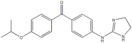 4,5-DIHYDRO-N-[4-[[4-(1-METHYLETHOXY)PHENYL]CARBONYL]PHENYL]-1H-IMIDAZOL-2-AMINE Struktur