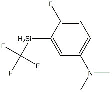 1-(N,N-DIMETHYLAMINO)-4-FLUORO-3-(TRIFLUOROMETHYLSILYL)BENZENE Struktur