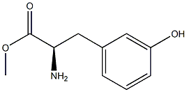 METHYL (2R)-2-AMINO-3-(3-HYDROXYPHENYL)PROPANOATE Struktur