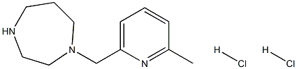 1-(6-METHYL-PYRIDIN-2-YLMETHYL)-[1,4]DIAZEPANE DI-HYDROCHLORIDE Struktur