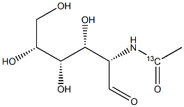 2-ACETAMIDO-2-DEOXY-D-[1-13C]MANNOSE Struktur