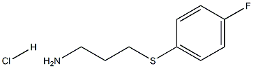 3-[(4-FLUOROPHENYL)THIO]PROPAN-1-AMINE HYDROCHLORIDE Struktur