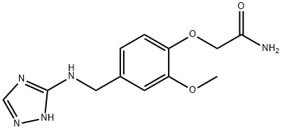 2-(2-METHOXY-4-((1H-1,2,4-TRIAZOL-3-YLAMINO)METHYL)PHENOXY)ACETAMIDE Struktur