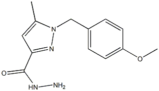 1-(4-METHOXYBENZYL)-5-METHYL-1H-PYRAZOLE-3-CARBOHYDRAZIDE Struktur