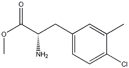 METHYL (2S)-2-AMINO-3-(4-CHLORO-3-METHYLPHENYL)PROPANOATE Struktur