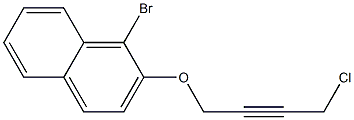 1-BROMO-2-(4-CHLORO-BUT-2-YNYLOXY)-NAPHTHALENE Struktur