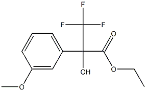 3,3,3-TRIFLUORO-2-HYDROXY-2-(3-METHOXYPHENYL)PROPIONIC ACID ETHYL ESTER Struktur