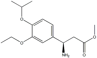 METHYL (3R)-3-AMINO-3-[3-ETHOXY-4-(METHYLETHOXY)PHENYL]PROPANOATE Struktur