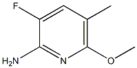 3-FLUORO-6-METHOXY-5-METHYLPYRIDIN-2-AMINE Struktur