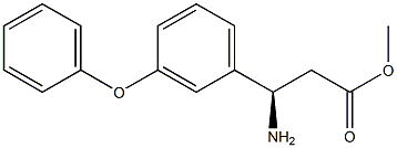 METHYL (3R)-3-AMINO-3-(3-PHENOXYPHENYL)PROPANOATE Struktur