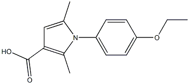 1-(4-ETHOXYPHENYL)-2,5-DIMETHYL-1H-PYRROLE-3-CARBOXYLIC ACID Struktur