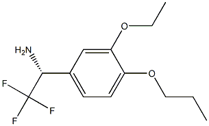 (1R)-1-(3-ETHOXY-4-PROPOXYPHENYL)-2,2,2-TRIFLUOROETHYLAMINE Struktur