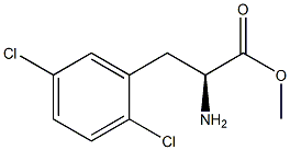 METHYL (2S)-2-AMINO-3-(2,5-DICHLOROPHENYL)PROPANOATE Struktur