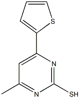 4-METHYL-6-(THIOPHEN-2-YL)PYRIMIDINE-2-THIOL Struktur