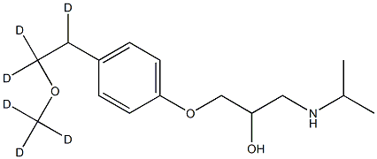 METOPROLOL-D6 Struktur