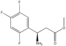 METHYL (3R)-3-AMINO-3-(2,4,5-TRIFLUOROPHENYL)PROPANOATE Struktur