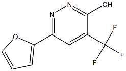 6-(2-FURYL)-3-HYDROXY-4-(TRIFLUOROMETHYL)PYRIDAZINE Struktur