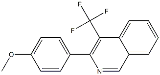 3-(4-METHOXYPHENYL)-4-TRIFLUOROMETHYLISOQUINOLINE Struktur