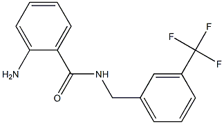 2-AMINO-N-[3-(TRIFLUOROMETHYL)BENZYL]BENZAMIDE Struktur