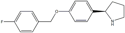 1-((2R)PYRROLIDIN-2-YL)-4-[(4-FLUOROPHENYL)METHOXY]BENZENE Struktur