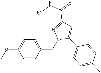 1-(4-METHOXYBENZYL)-5-P-TOLYL-1H-PYRAZOLE-3-CARBOHYDRAZIDE Struktur