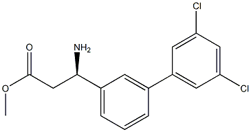 METHYL (3R)-3-AMINO-3-[3-(3,5-DICHLOROPHENYL)PHENYL]PROPANOATE Struktur