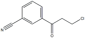 3-CHLORO-1-(3-CYANOPHENYL)-1-OXOPROPANE Struktur