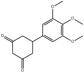 5-(3,4,5-TRIMETHOXYPHENYL)CYCLOHEXANE-1,3-DIONE Struktur