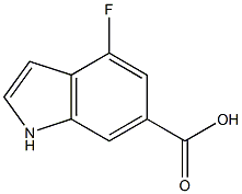 4-FLUORO-6-INDOLE CARBOXYLIC ACID Struktur