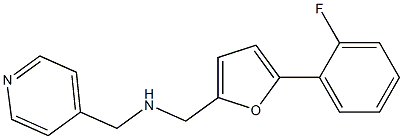 1-(5-(2-FLUOROPHENYL)-2-FURYL)-N-(PYRIDIN-4-YLMETHYL)METHANAMINE Struktur