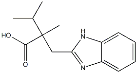 2-(1H-BENZIMIDAZOL-2-YLMETHYL)-2,3-DIMETHYLBUTANOIC ACID Struktur