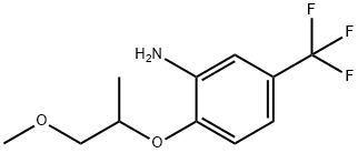 2-(2-METHOXY-1-METHYL-ETHOXY)-5-TRIFLUOROMETHYL-PHENYLAMINE Struktur