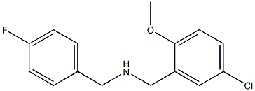 N-(5-CHLORO-2-METHOXYBENZYL)-N-(4-FLUOROBENZYL)AMINE Struktur