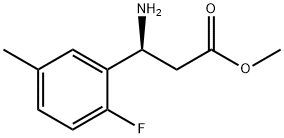 METHYL (3S)-3-AMINO-3-(2-FLUORO-5-METHYLPHENYL)PROPANOATE Struktur