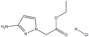 (3-AMINO-PYRAZOL-1-YL)-ACETIC ACID ETHYL ESTER HYDROCHLORIDE Struktur