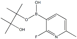 2-FLUORO-6-METHYLPYRIDINE-3-BORONIC ACID PINACOL ESTER Struktur