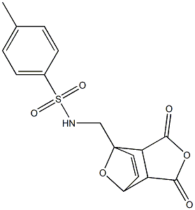 N-[(3,5-DIOXO-4,10-DIOXATRICYCLO[5.2.1.0(2,6)]DEC-8-EN-1-YL)METHYL]-4-METHYLBENZENESULFONAMIDE Struktur