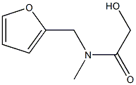 N-(2-FURYLMETHYL)-2-HYDROXY-N-METHYLACETAMIDE Struktur