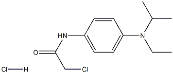 2-CHLORO-N-[4-[ETHYL(ISOPROPYL)AMINO]PHENYL]ACETAMIDE HYDROCHLORIDE Struktur