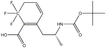 N-(TERT-BUTOXYCARBONYL)-3,3,3-TRIFLUORO-2-PHENYLALANINE Struktur