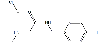 2-(ETHYLAMINO)-N-(4-FLUOROBENZYL)ACETAMIDE HYDROCHLORIDE Struktur