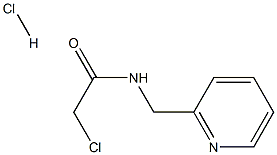 2-CHLORO-N-(PYRIDIN-2-YLMETHYL)ACETAMIDE HYDROCHLORIDE Struktur