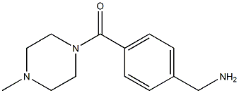 1-[4-[(4-METHYLPIPERAZIN-1-YL)CARBONYL]PHENYL]METHANAMINE Structure