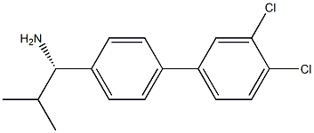 (1S)-1-[4-(3,4-DICHLOROPHENYL)PHENYL]-2-METHYLPROPYLAMINE Struktur