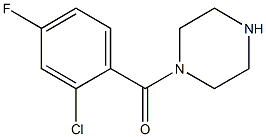 1-(2-CHLORO-4-FLUOROBENZOYL)PIPERAZINE Struktur