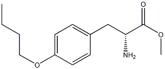 METHYL (2R)-2-AMINO-3-(4-BUTOXYPHENYL)PROPANOATE Struktur