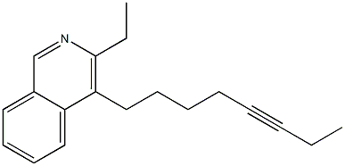 3-ETHYL-4-OCT-5-YNYLISOQUINOLINE Struktur