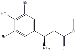 METHYL (3R)-3-AMINO-3-(3,5-DIBROMO-4-HYDROXYPHENYL)PROPANOATE Struktur